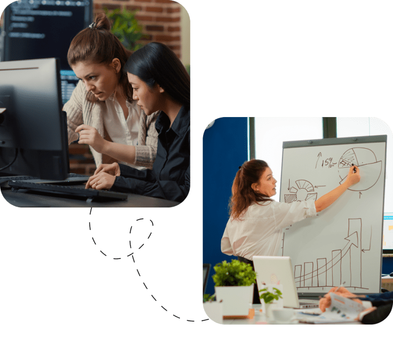 employees of our Digital marketing company in Kochi, Kerala working as a team