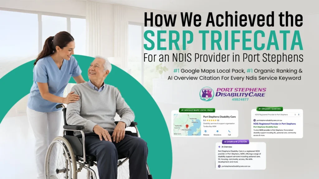 port stephens disability care SEO case study