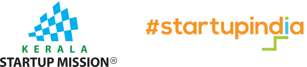 logo of kerala startup mission and startup india